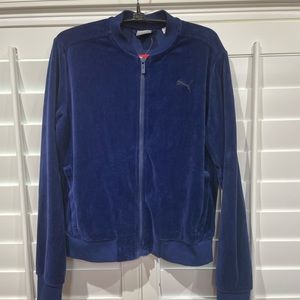 Two piece (jacket & pants) workout ensemble.